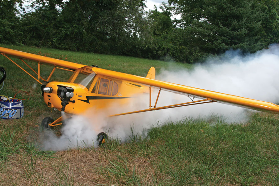 Model Airplane News - Membership | DIY Smoke Muffler: Turn your plane into a show stopper
