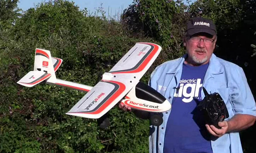 Video Test Flight: Hobbyzone AeroScout S 1.1m Pusher Trainer – Model ...