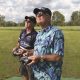 Using a buddy-box setup, Dave Scott (left) helps a student become a better RC pilot.