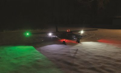 Because the controller has multiple different settings (strobe, fade etc.), this night shot offers shows all the lights at the same time.