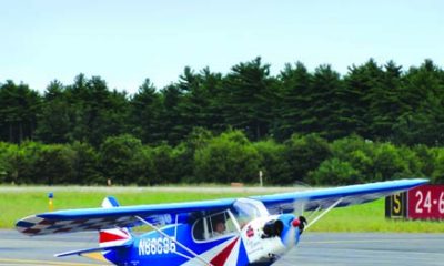 A perfectly trimmed aircraft boils down to the proper setup. Here, Jack Buckley’s beautiful clipped-wing Cub performs a touch-and-go.