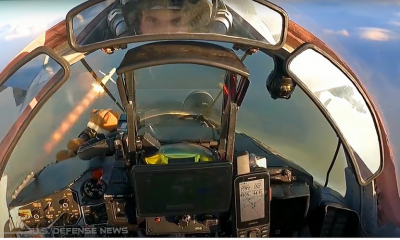 Ukrainian MiG-29 Seen Firing HARM Air-Defense Missiles