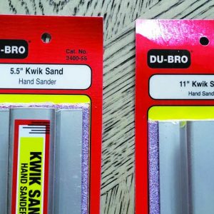 The Du-Bro Kwik-Sand hand sanding bars are a great addition to any workshop!