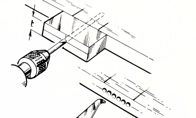 Hinge Slotting With a Drill