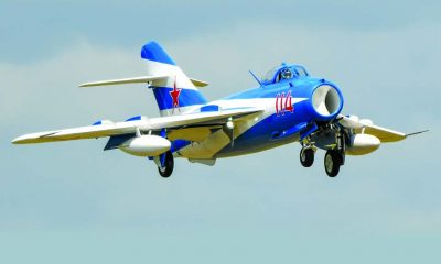 The MiG-17 makes a “dirty pass” with the gear open and hanging out.