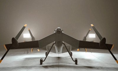 BAE unveils the Strix, a fascinating, tail-sitting X-wing VTOL UAV
