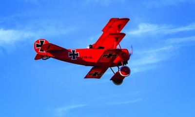 Chad Cotsamire's Dr.1 and Kenny Hurtado's Nieuport enjoy a friendly sortie.