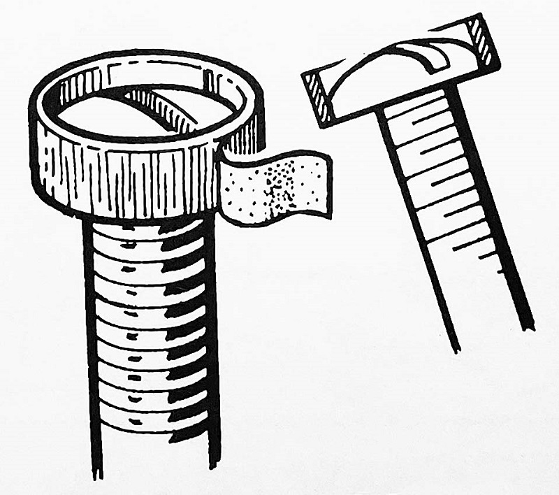 Safety Wing Bolt Prevents Screwdriver Slips