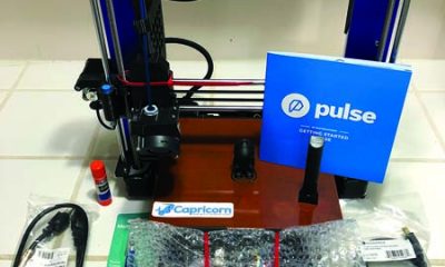 The MatterHackers Pulse XE as it comes out of the box.