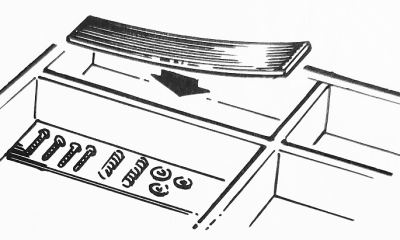 Magnetic Strip Tool Box Organization