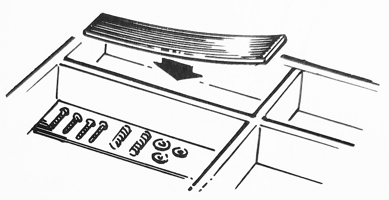 Magnetic Strip Tool Box Organization