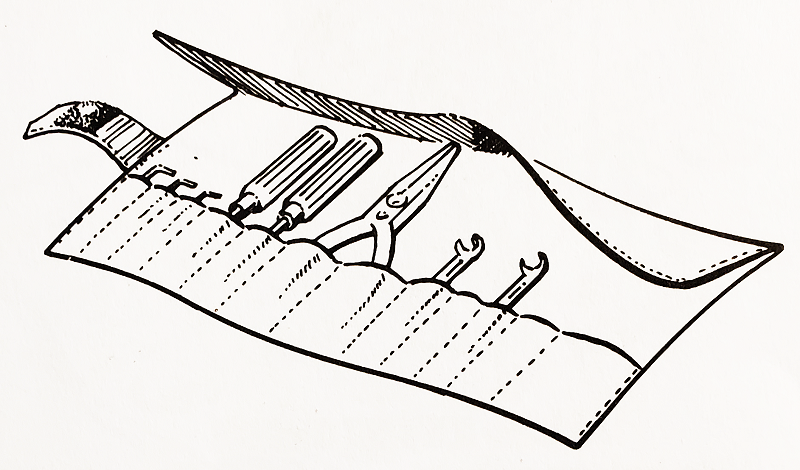Denim Tool Roll