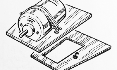 Small Brushed Electric Motor Mount with Custom Prop Shaft