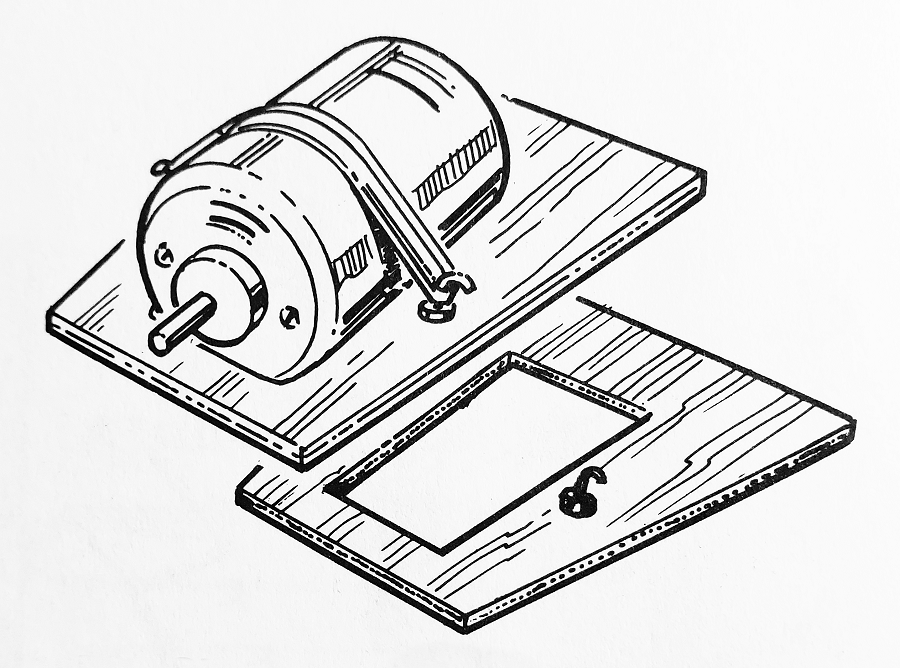 Small Brushed Electric Motor Mount with Custom Prop Shaft