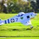 After a crash, this Top Flite Fw 190 got a new covering scheme and is seen here on its remaiden flight. (Photo by Bob Score/whiskeyhollowmedia.com)