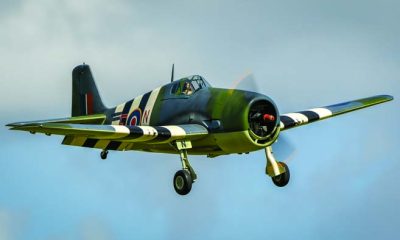 Heavily loaded scale warbirds like this Hellcat fly fast! A scale speed is key for realism. (Photo by David Hart/CapturedFromTheHart.com)