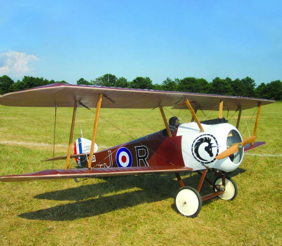 Designed by Gerry Yarrish, this 1/4-scale WW1 biplane has the looks of the classic British dogfighter and the heart of a sport flier. Available at AirAgeStore.com, it is CAD designed and laser-cut parts are available.