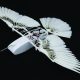 The Pigeon-Bot is made from real bird feathers along with tiny propellers for propulsion and a flexible tail.