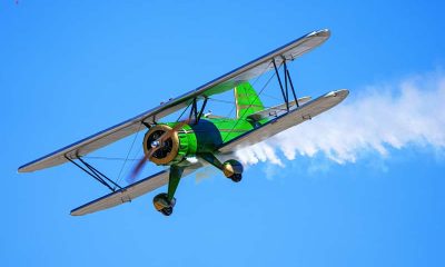 Jamie Fifles’ Best of Show 40% WACO exemplified his attention to scale realism and is shown here with an unbelievably realistic smoke trail.