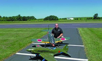 The author shows off his competition-worthy ARFs, a MiG-3 (foreground) and Mitsubishi J2M. When picking a subject for scale competition, you can gain a little edge by choosing an unusual subject plane. The judges see a lot of Mustangs and Hellcats, so get noticed for having something different.