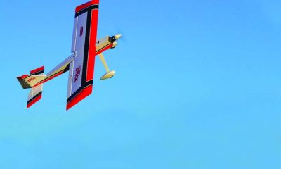 The 60-inch-span Hangar Ultra Stick 10cc ARF is designed to fly on an electric motor (right), a glow engine (opposite page left) and even a radial gas engine (opposite page right). Each power system would give the aerobat a unique personality and flight characteristics.